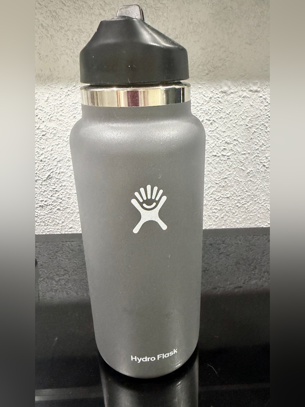 Hydro Flask Stone 32 oz Wide Mouth Bottle with Black Lid